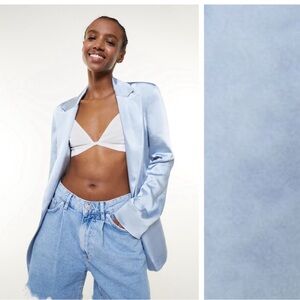 BERSHKA satin blazer NWT